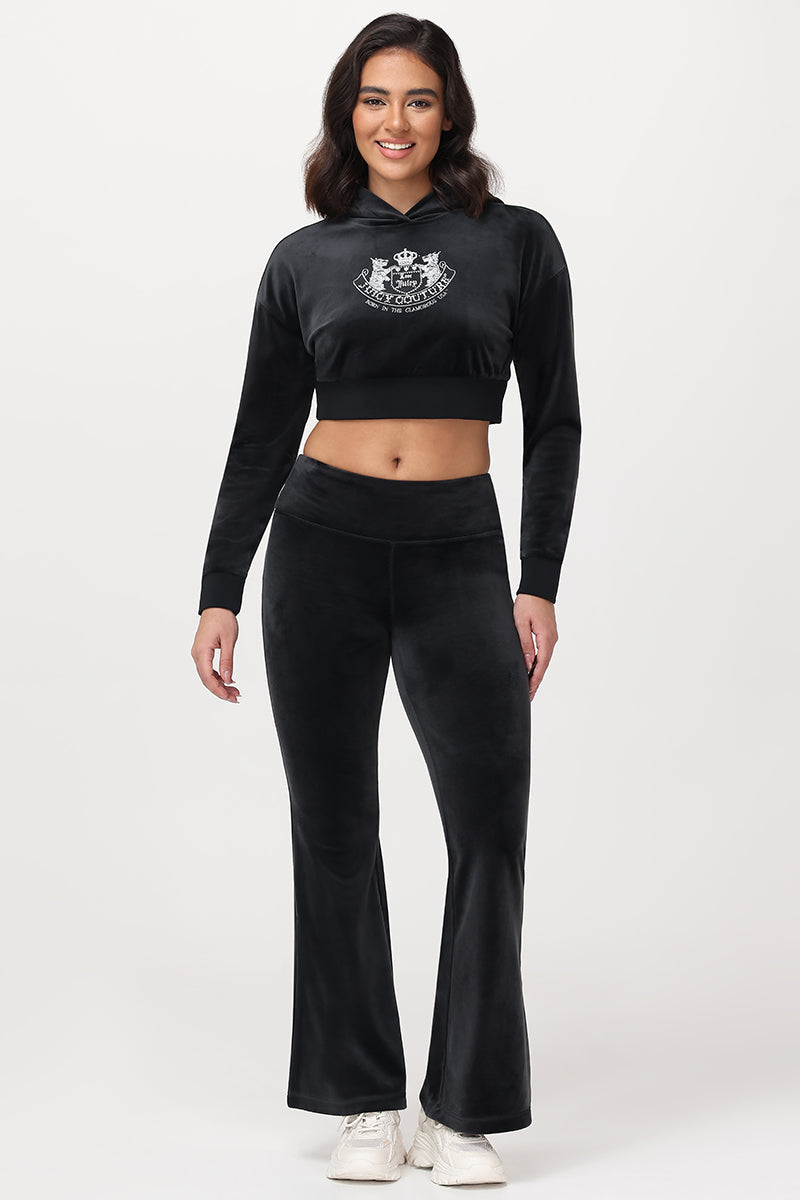 Cropped Scottie Hoodie - Liquorice - Juicy Couture