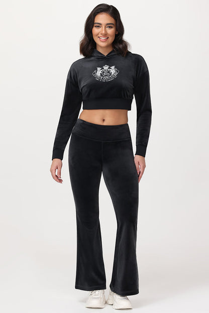 Cropped Scottie Hoodie - Liquorice - Juicy Couture