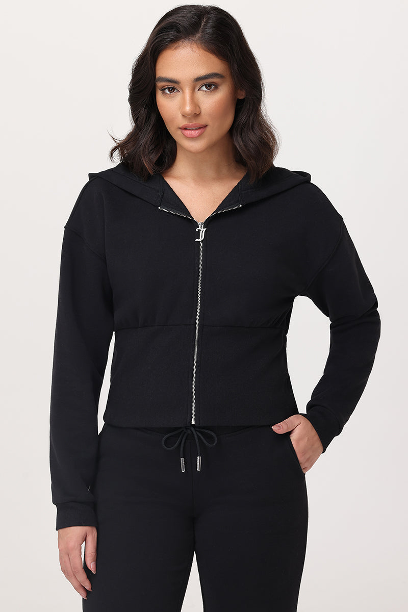 Fleece Corset Hoodie - Liquorice - Juicy Couture