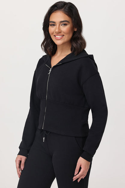Fleece Corset Hoodie - Liquorice - Juicy Couture