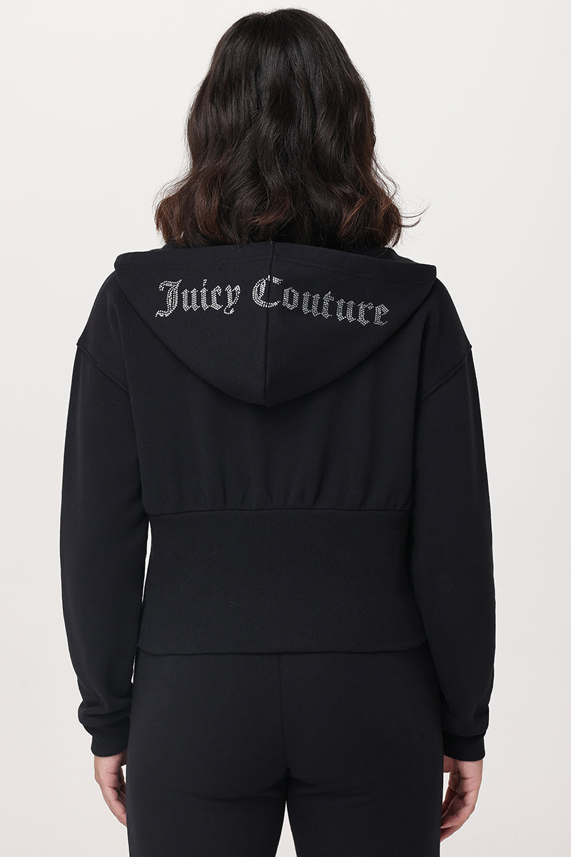 Fleece Corset Hoodie - Liquorice - Juicy Couture