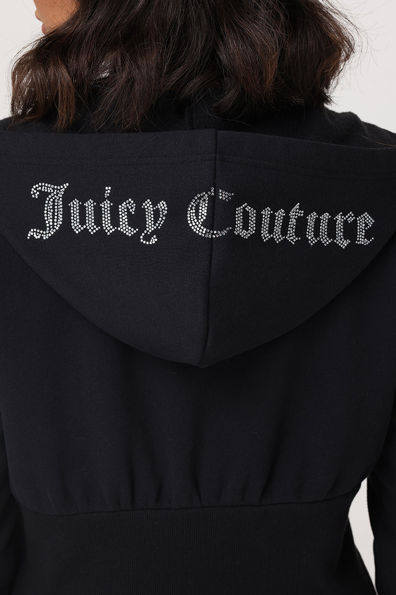 Fleece Corset Hoodie - Liquorice - Juicy Couture