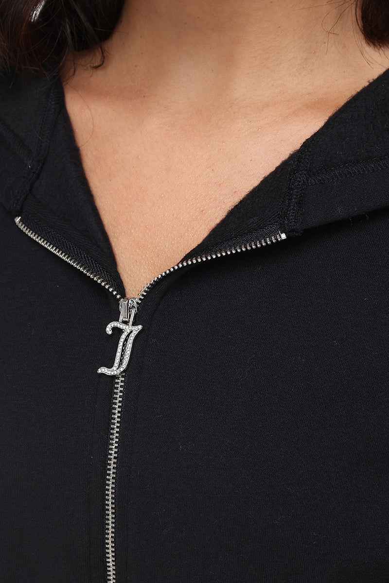 Fleece Corset Hoodie - Liquorice - Juicy Couture