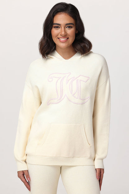Embroidered Oversized Hoodie - Angel - Juicy Couture