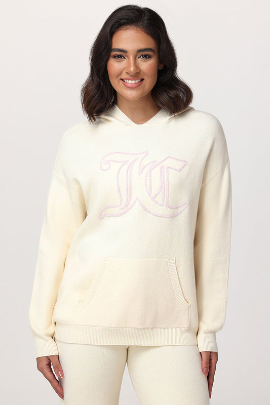 Embroidered Oversized Hoodie - Angel - Juicy Couture