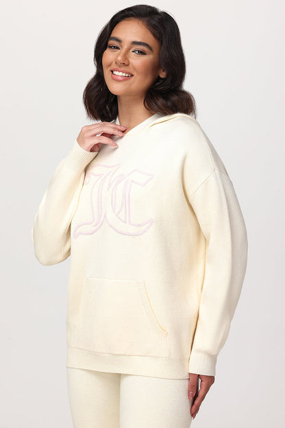 Embroidered Oversized Hoodie - Angel - Juicy Couture