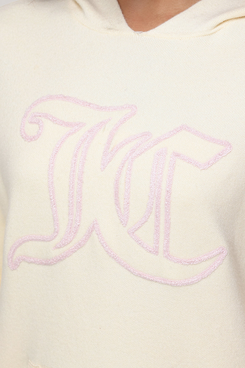 Embroidered Oversized Hoodie - Angel - Juicy Couture