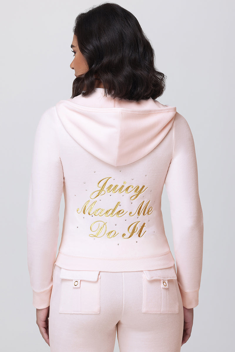Made Me Do It Heritage Hoodie - Soft Glow - Juicy Couture