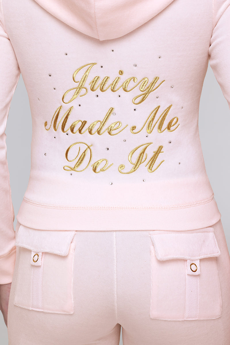 Made Me Do It Heritage Hoodie - Soft Glow - Juicy Couture