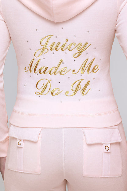 Made Me Do It Heritage Hoodie - Soft Glow - Juicy Couture