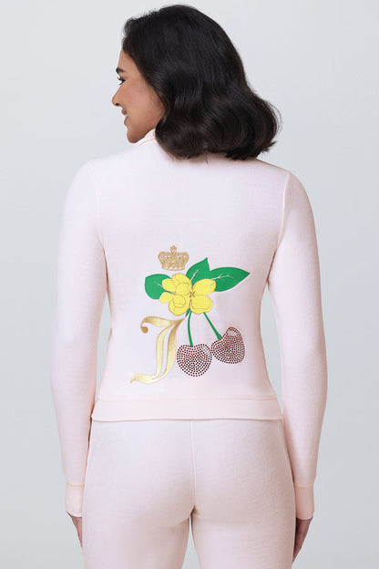 Cherry Heritage Mockneck Jacket - Soft Glow - Juicy Couture
