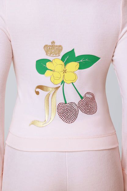 Cherry Heritage Mockneck Jacket - Soft Glow - Juicy Couture