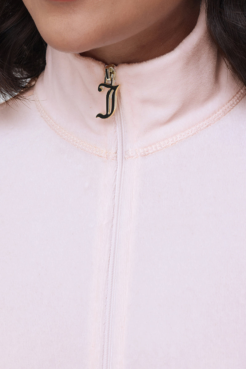 Cherry Heritage Mockneck Jacket - Soft Glow - Juicy Couture