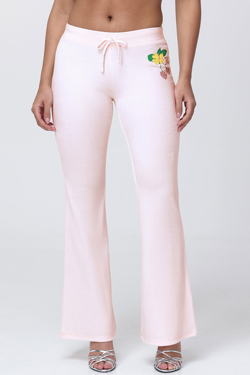 Cherry Heritage Wide Leg Pants - Soft Glow - Juicy Couture
