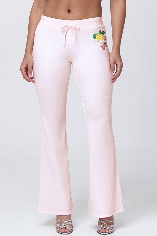 Cherry Heritage Wide Leg Pants - Soft Glow - Juicy Couture