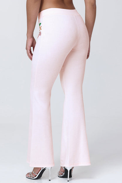 Cherry Heritage Wide Leg Pants - Soft Glow - Juicy Couture