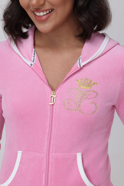 Lady Juicy Heritage Hoodie - Hot Hot - Juicy Couture