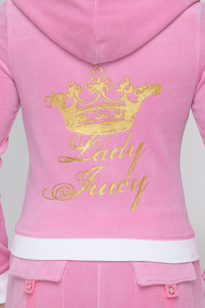 Lady Juicy Heritage Hoodie - Hot Hot - Juicy Couture