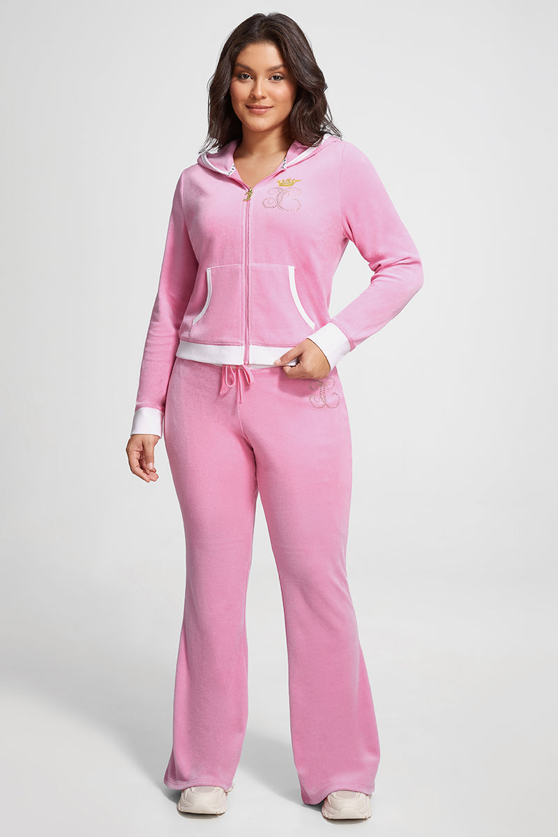Plus-Size Lady Juicy Heritage Hoodie - Hot Hot - Juicy Couture