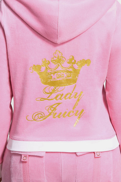 Plus-Size Lady Juicy Heritage Hoodie - Hot Hot - Juicy Couture