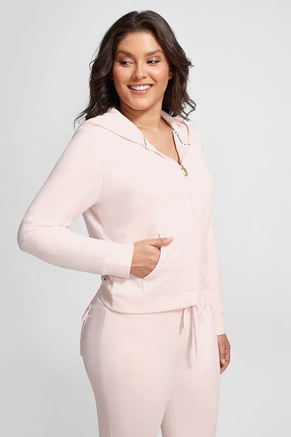 Plus-Size Made Me Do It Heritage Hoodie - Soft Glow - Juicy Couture