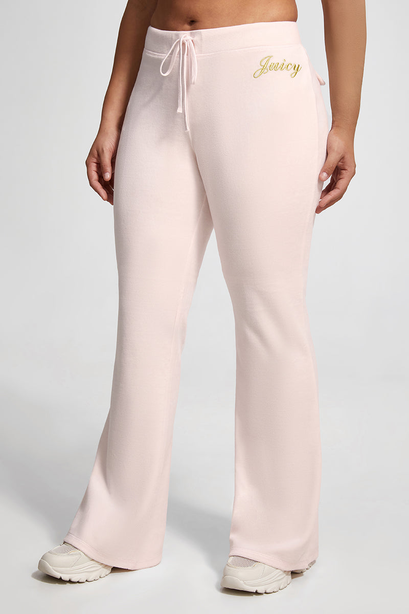 Plus-Size Hollywood Heritage Track Pants - Soft Glow - Juicy Couture