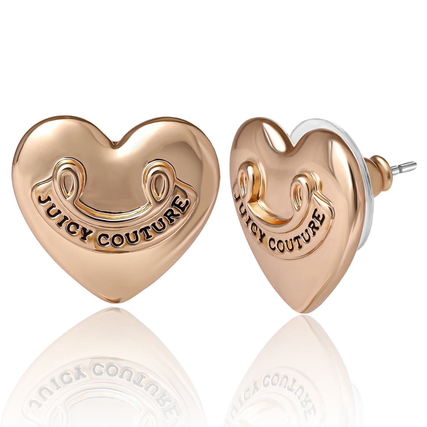 Heart Stud Earrings - Goldtone - Juicy Couture