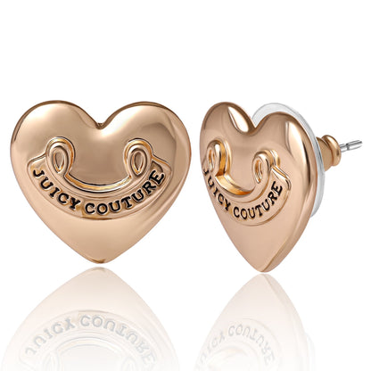 Heart Stud Earrings - Goldtone - Juicy Couture