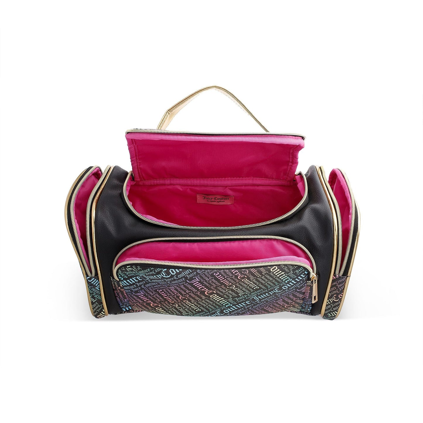 Mini Duffel Makeup Bag - Black Gold - Juicy Couture