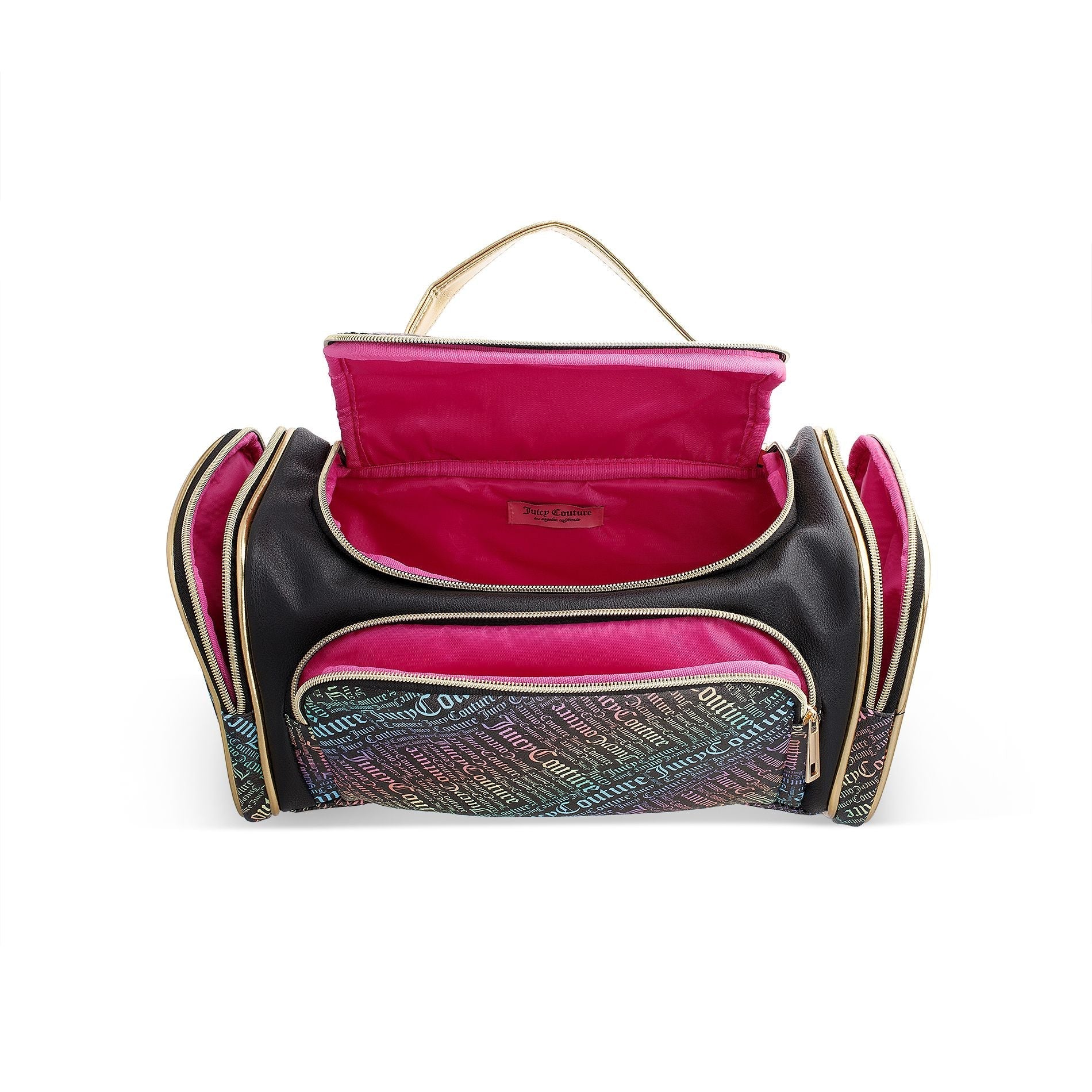 Mini Duffel Makeup Bag - Black Gold - Juicy Couture