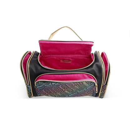 Mini Duffel Makeup Bag - Black Gold - Juicy Couture