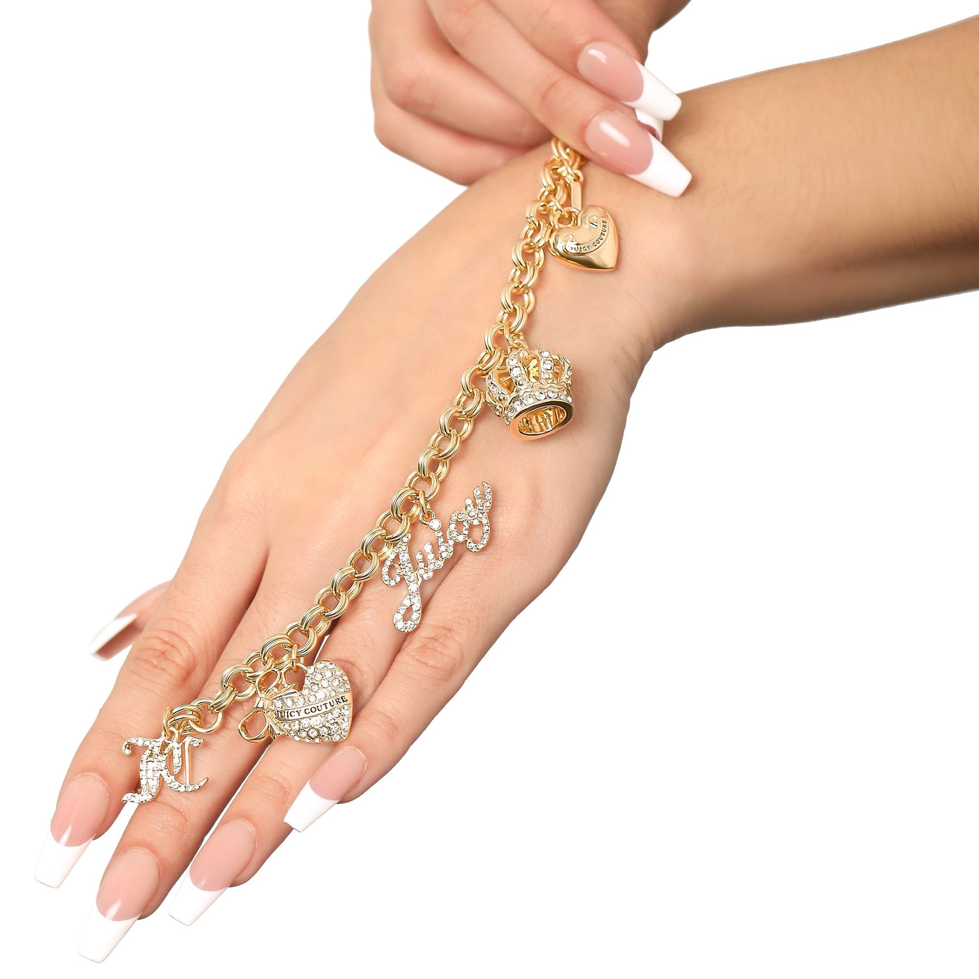 Charm Bracelet with Pave Accents - Goldtone - Juicy Couture