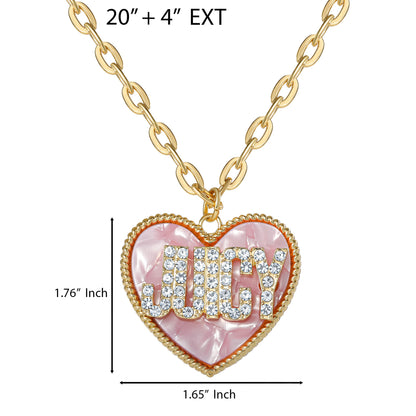 BABY Heart Pendant Necklace - Goldtone - Juicy Couture
