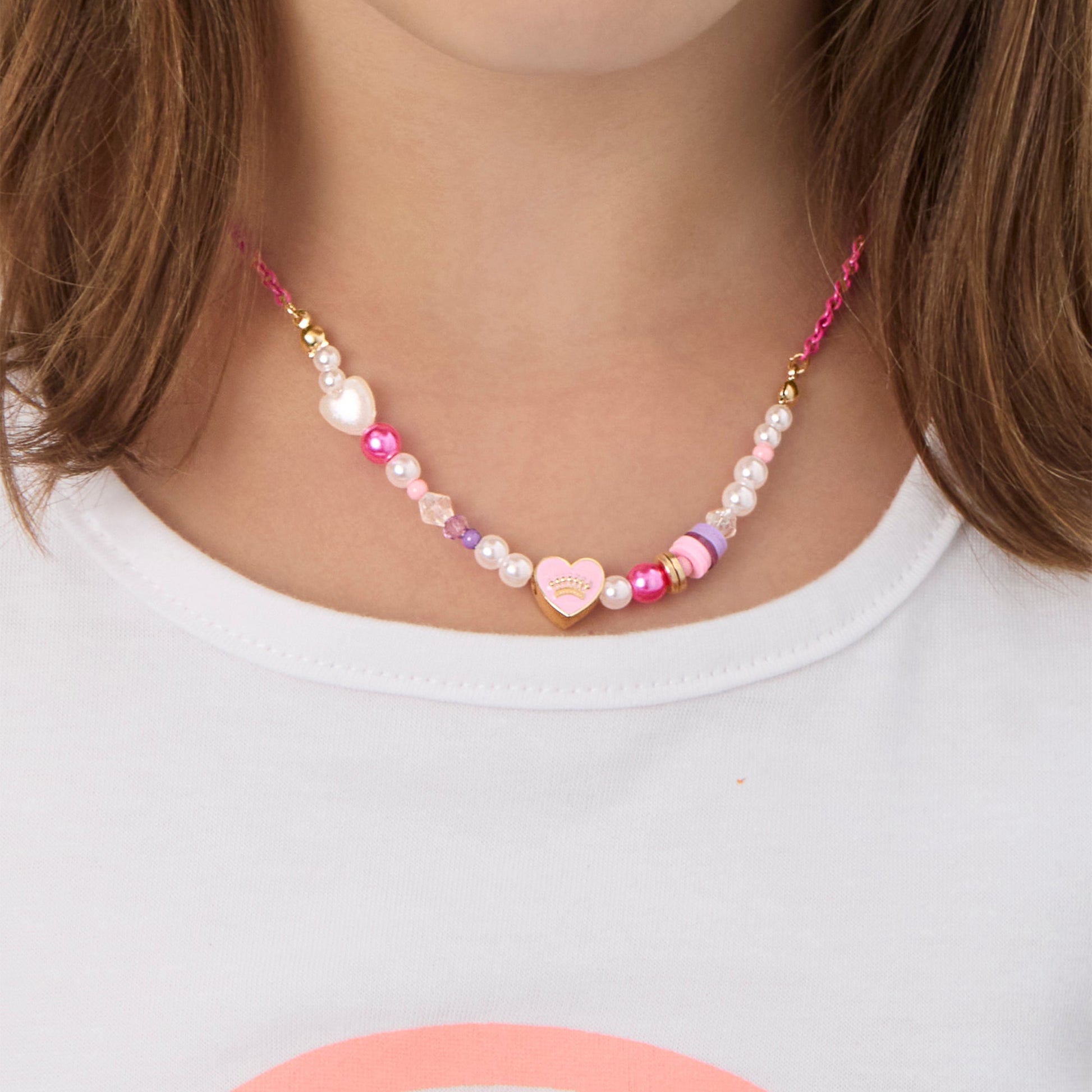 Kids Beaded Necklace - Goldtone - Juicy Couture