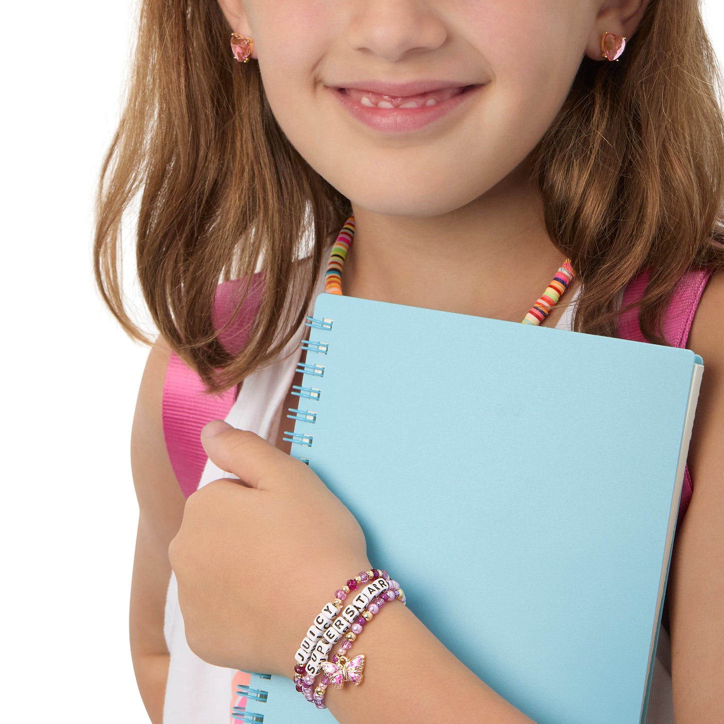 Kids Choose Juicy Superstar 3 Piece Stretch Beaded Bracelet Set - Goldtone - Juicy Couture