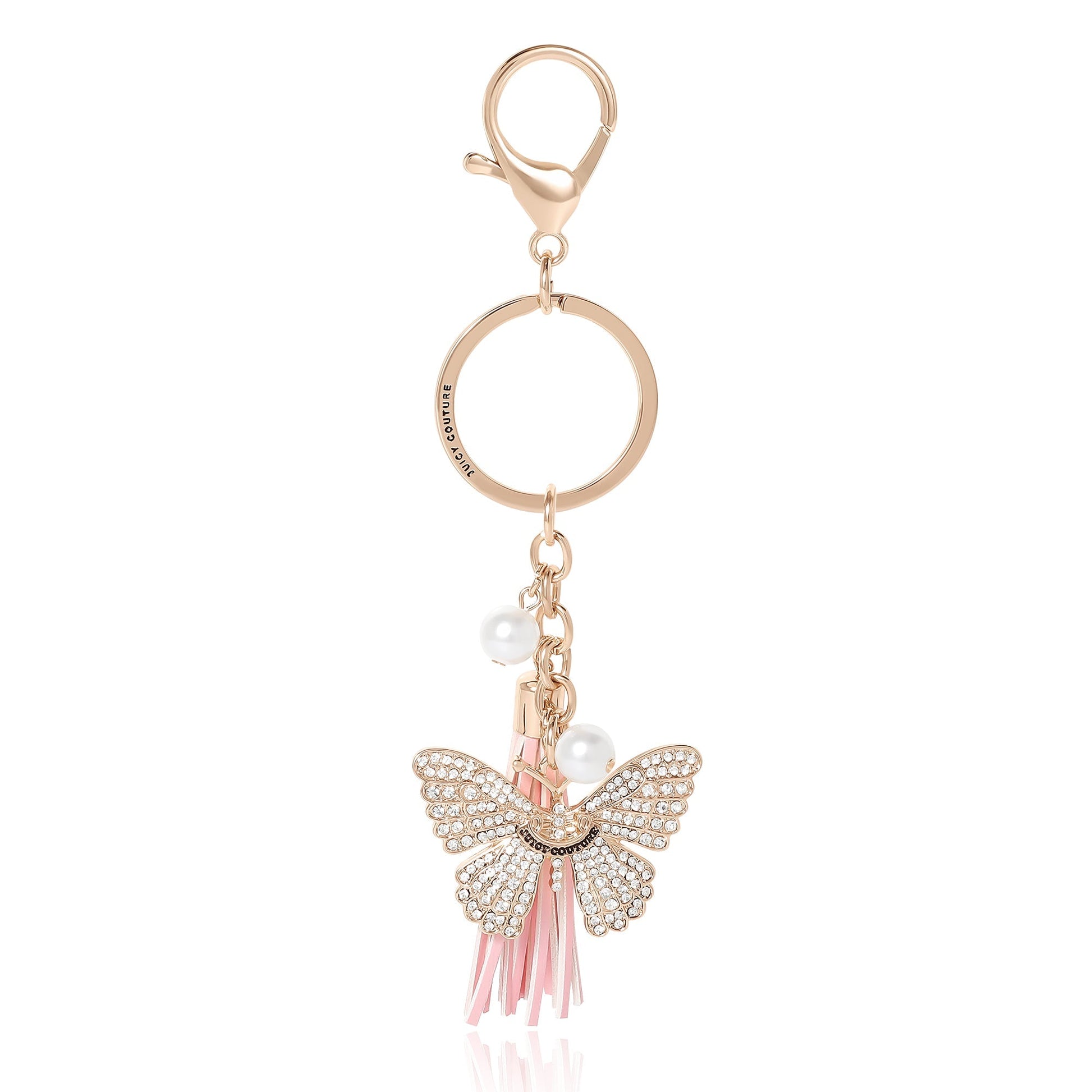 Butterfly Keychain Bag Charm - Goldtone - Juicy Couture