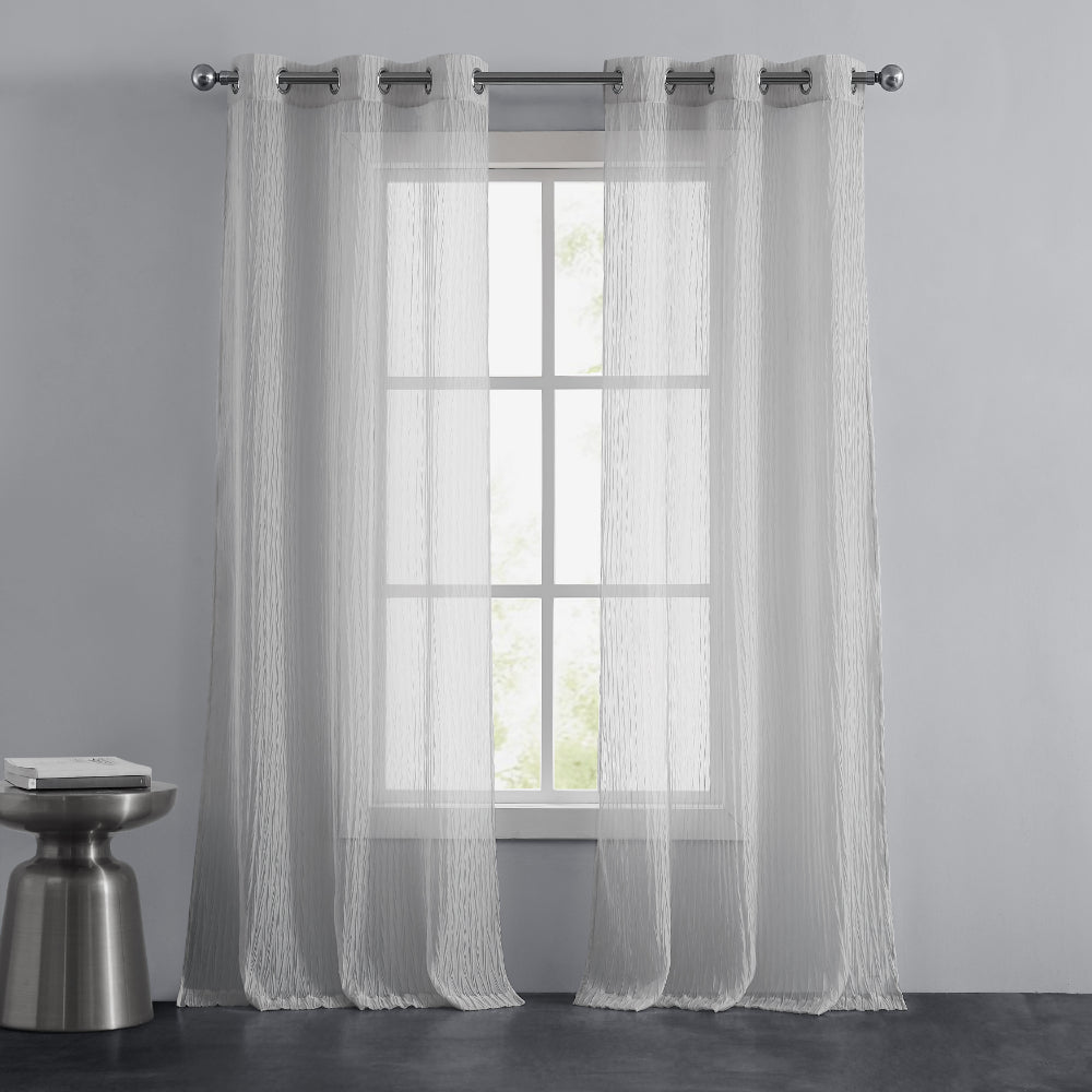 Marnie Sheer Voile Curtains - Smoke - Juicy Couture