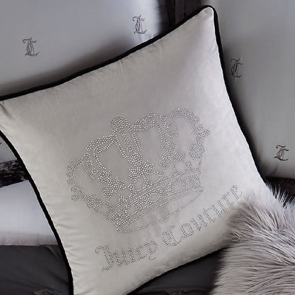 Gothic Rhinestone Crown Pillow - Grey - Juicy Couture