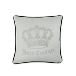 Gothic Rhinestone Crown Pillow - Grey - Juicy Couture