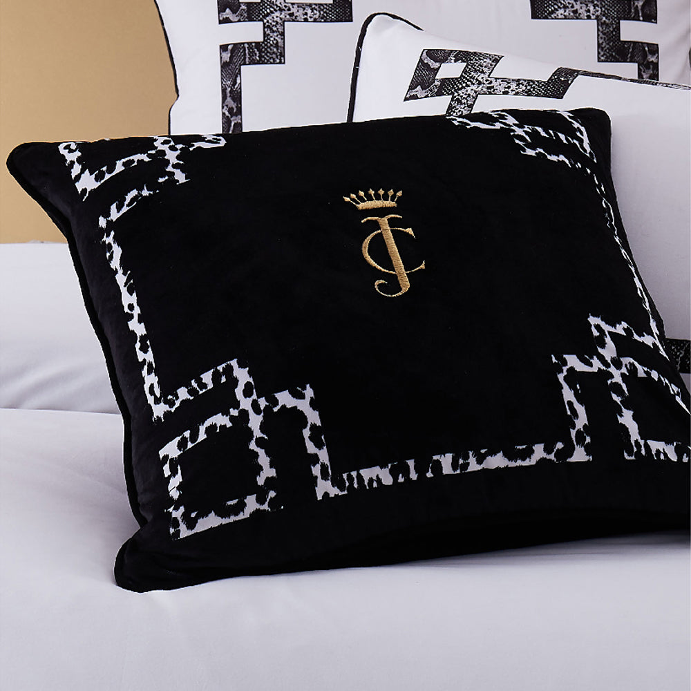 Velvet Lattice Pillow - Black Lattice - Juicy Couture