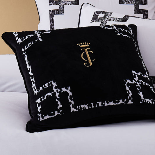 Velvet Lattice Pillow - Black Lattice - Juicy Couture