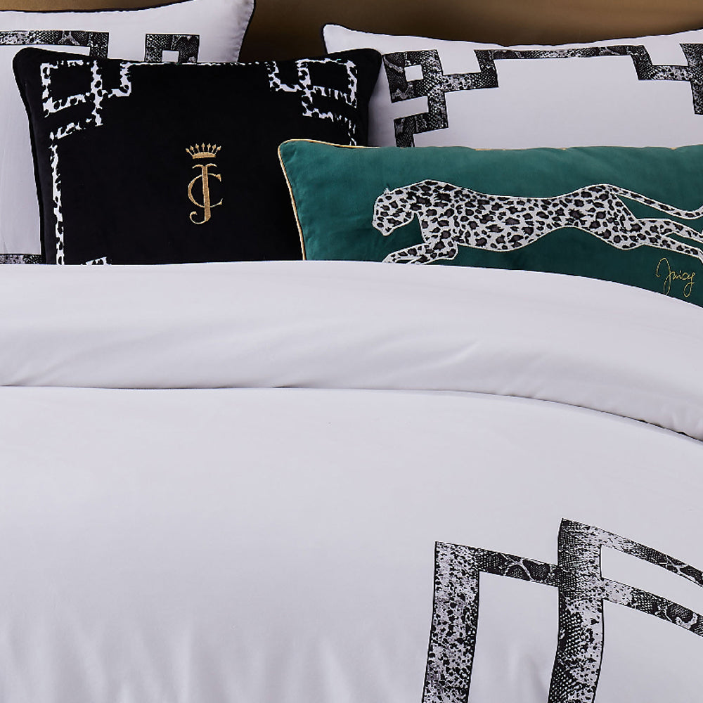 Velvet Lattice Pillow - Black Lattice - Juicy Couture