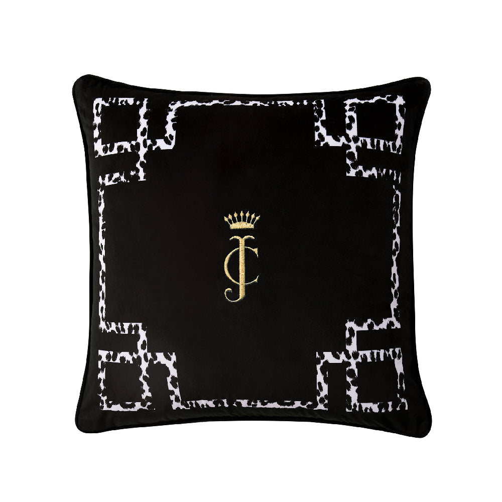 Velvet Lattice Pillow - Black Lattice - Juicy Couture