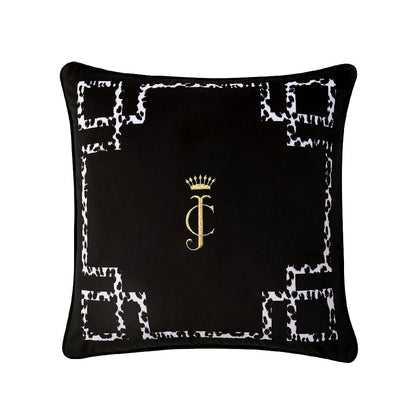 Velvet Lattice Pillow - Black Lattice - Juicy Couture