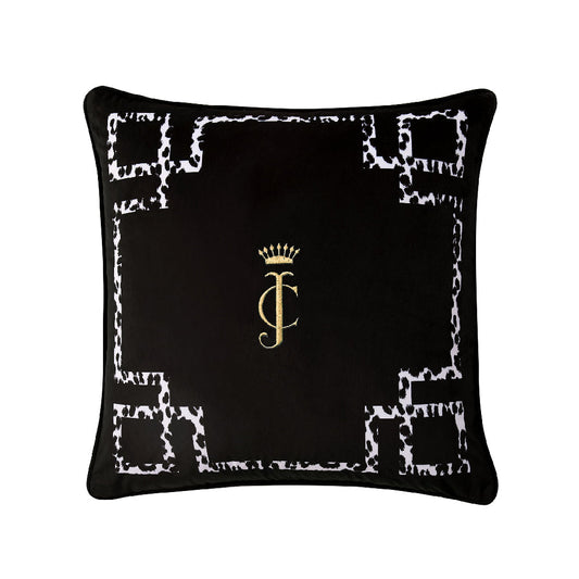 Velvet Lattice Pillow - Black Lattice - Juicy Couture