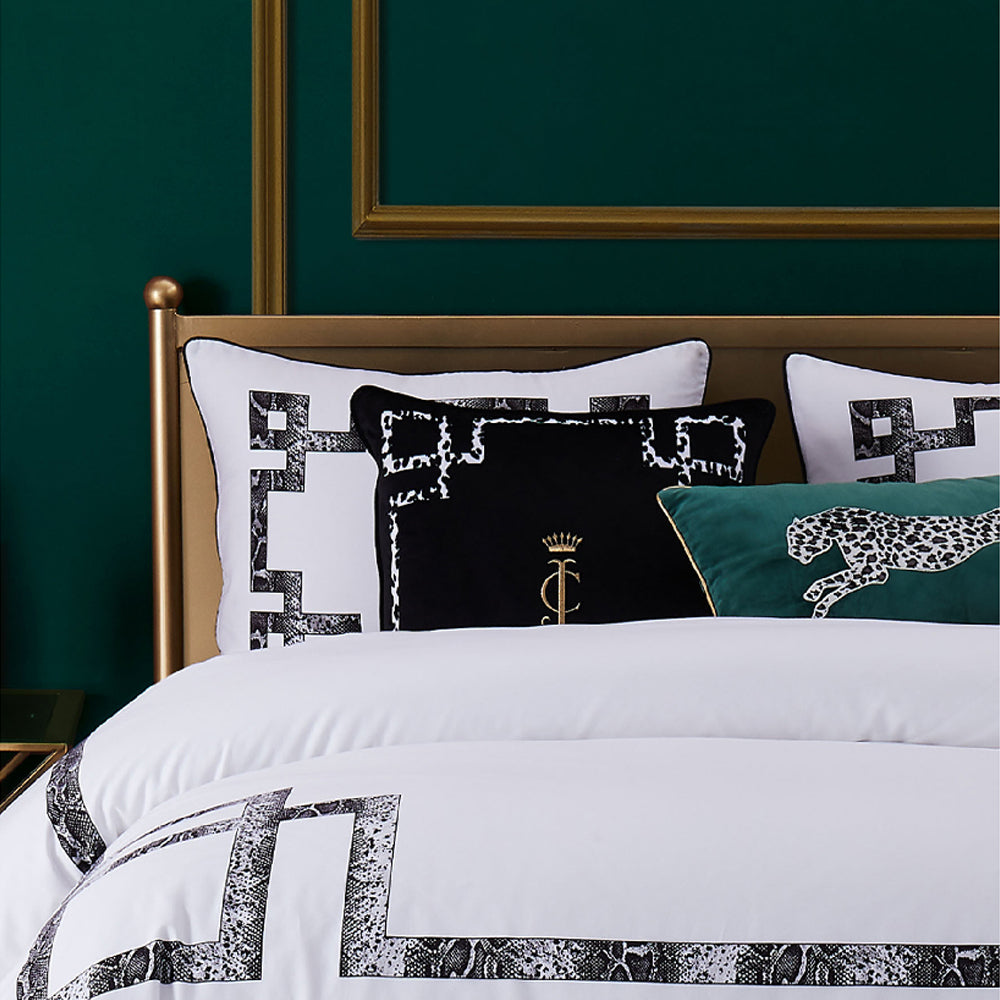 Velvet Cheetah Pillow - Dark Green - Juicy Couture