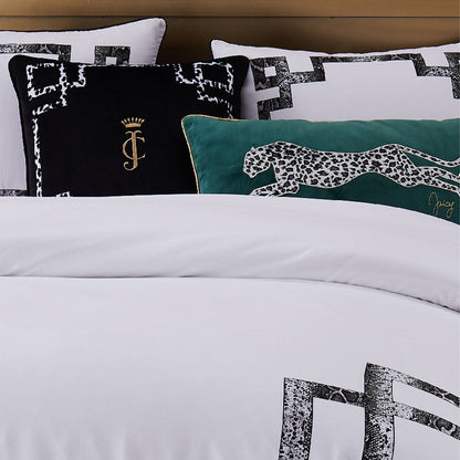 Velvet Cheetah Pillow - Dark Green - Juicy Couture