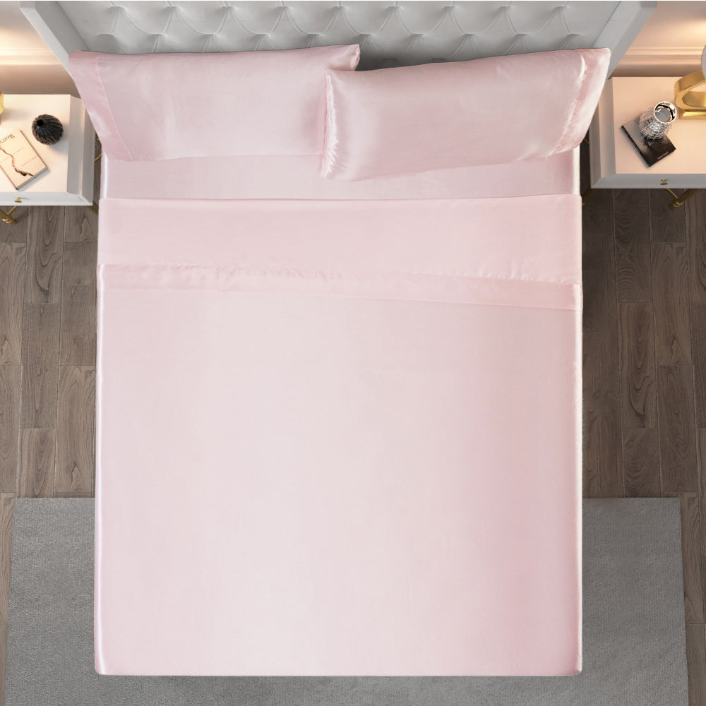 Solid Satin Sheet Set - Heavenly Pink - Juicy Couture