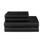 Solid Satin Sheet Set - Black - Juicy Couture