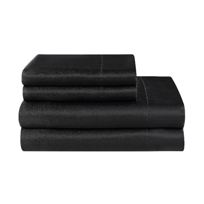 Solid Satin Sheet Set - Black - Juicy Couture